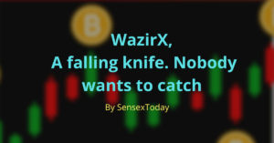 WazirX, a falling knife. Nobody wants to catch